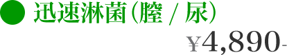 迅速淋菌（膣/尿） ¥4,890-